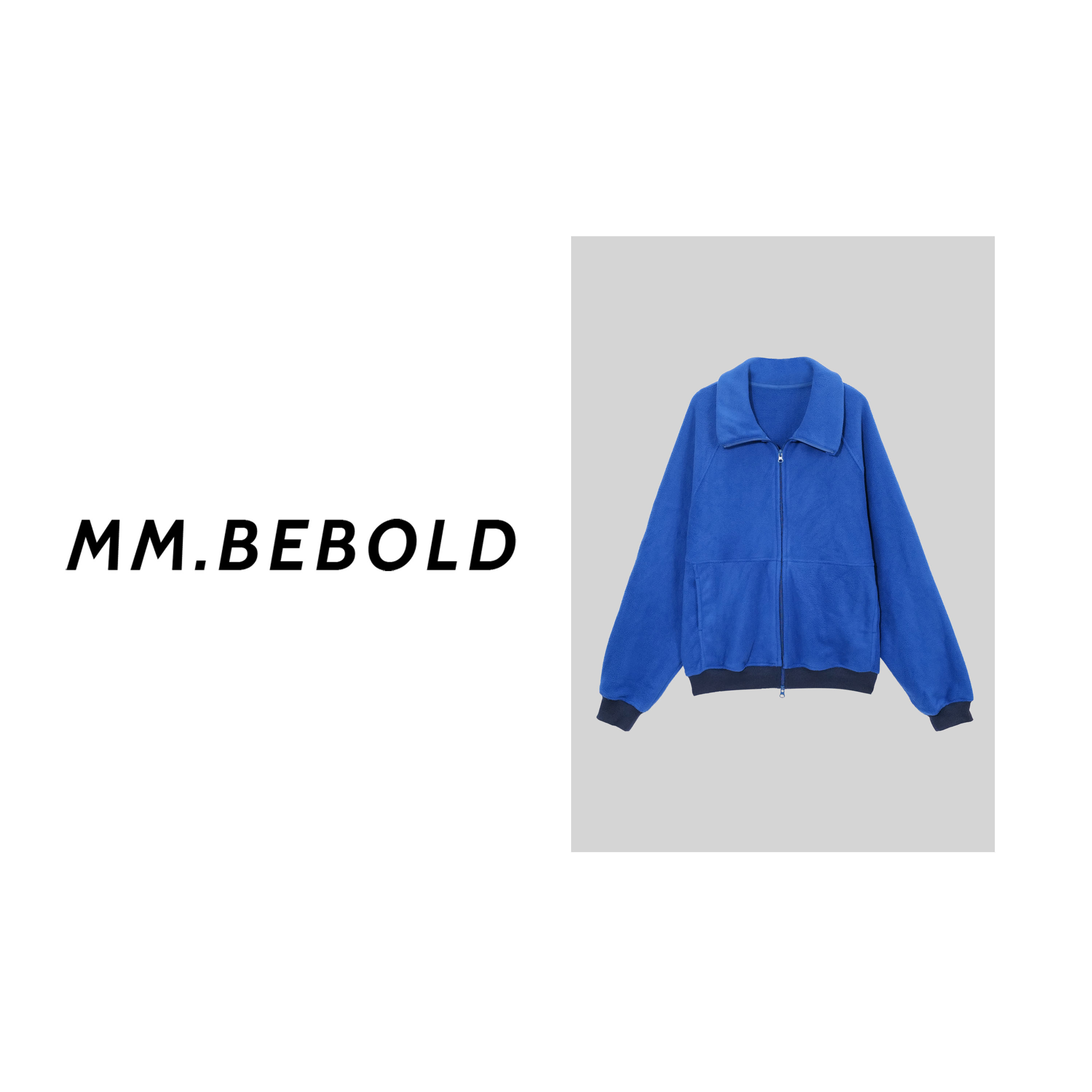 【蓓蓓精选】水天一色 复古双开拉链休闲外套XYXS1023