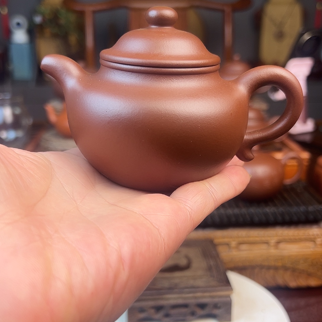 紫砂茶杯原矿一厂老清水莲子壶180cc