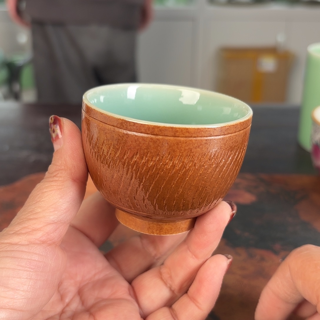 龙泉云间青瓷小米茶器