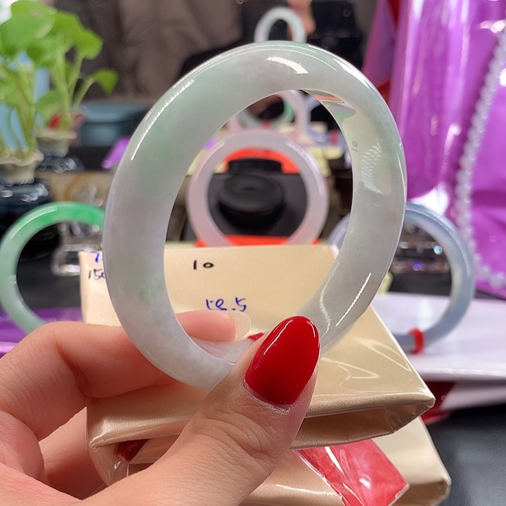 翡翠未镶嵌手镯58.5圈口