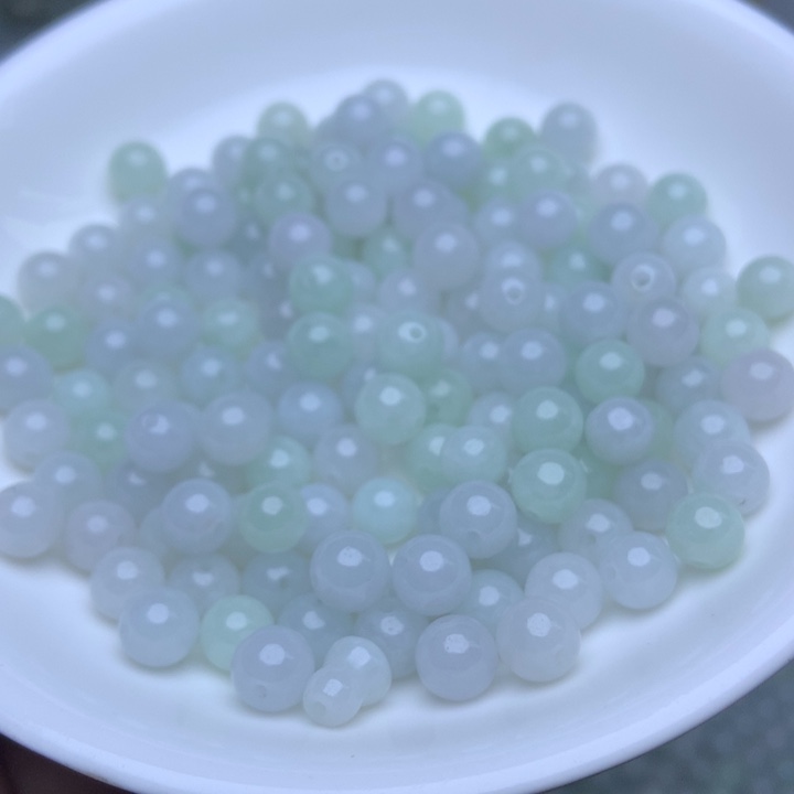 散珠翡翠卡6.3冰绿白30个单圈