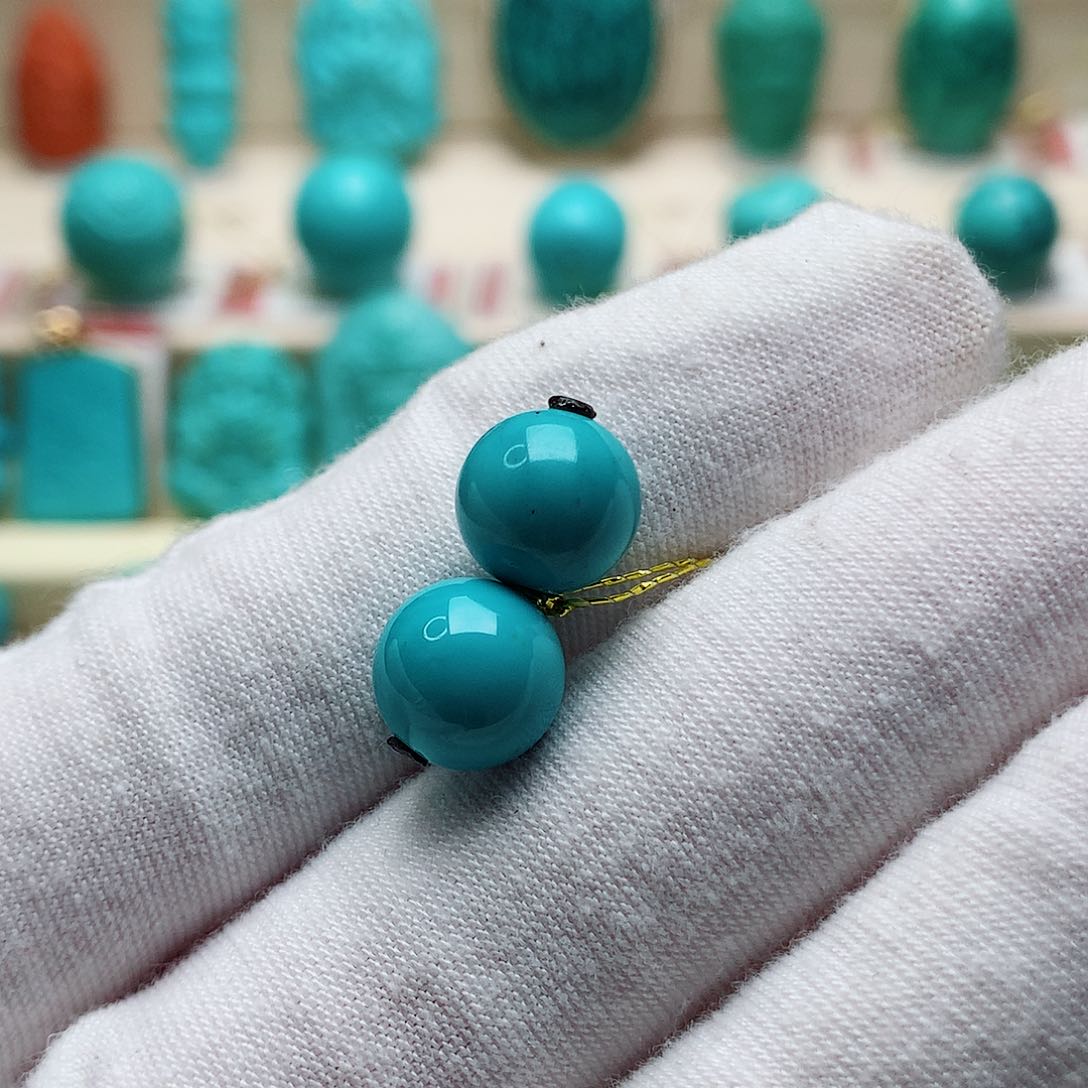 绿松石珠宝半成品未镶嵌