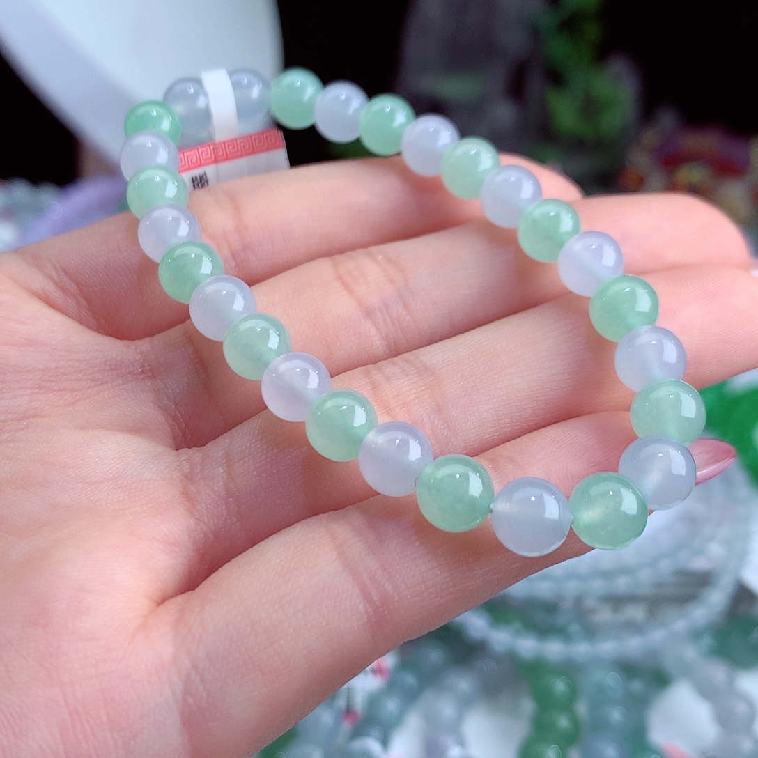 翡翠手链未镶嵌卡7