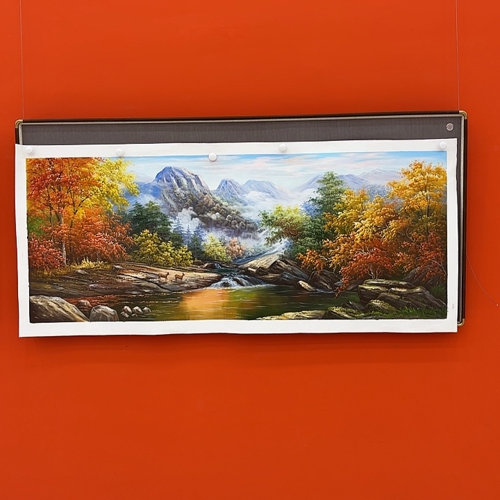 国画二郎老师国际展览原作