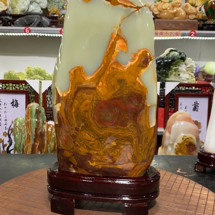 石材财**进家居摆件 奇石摆件