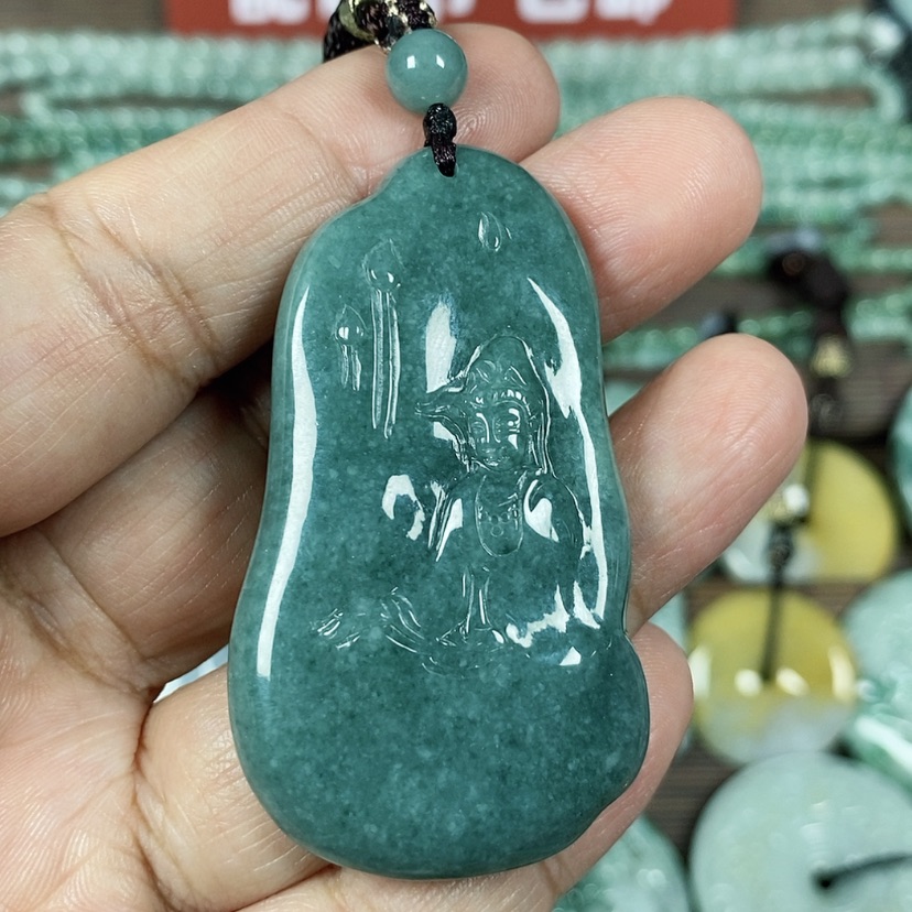 【闪购商品】翡翠颈饰未镶嵌玉吊坠翡翠玉随性自在观音