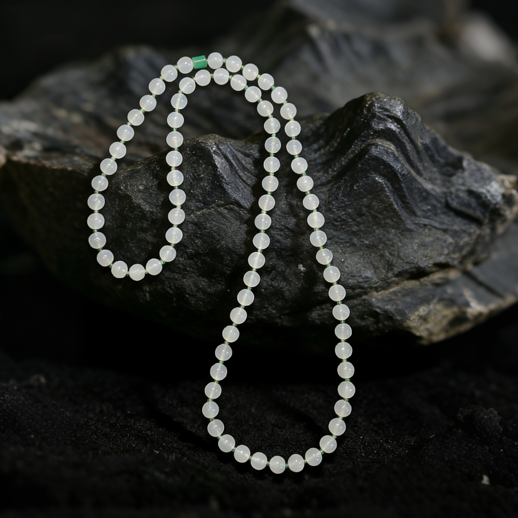 【霜华】国风特色 玛瑙设计款手链项链多用珠链（珠径：8mm）