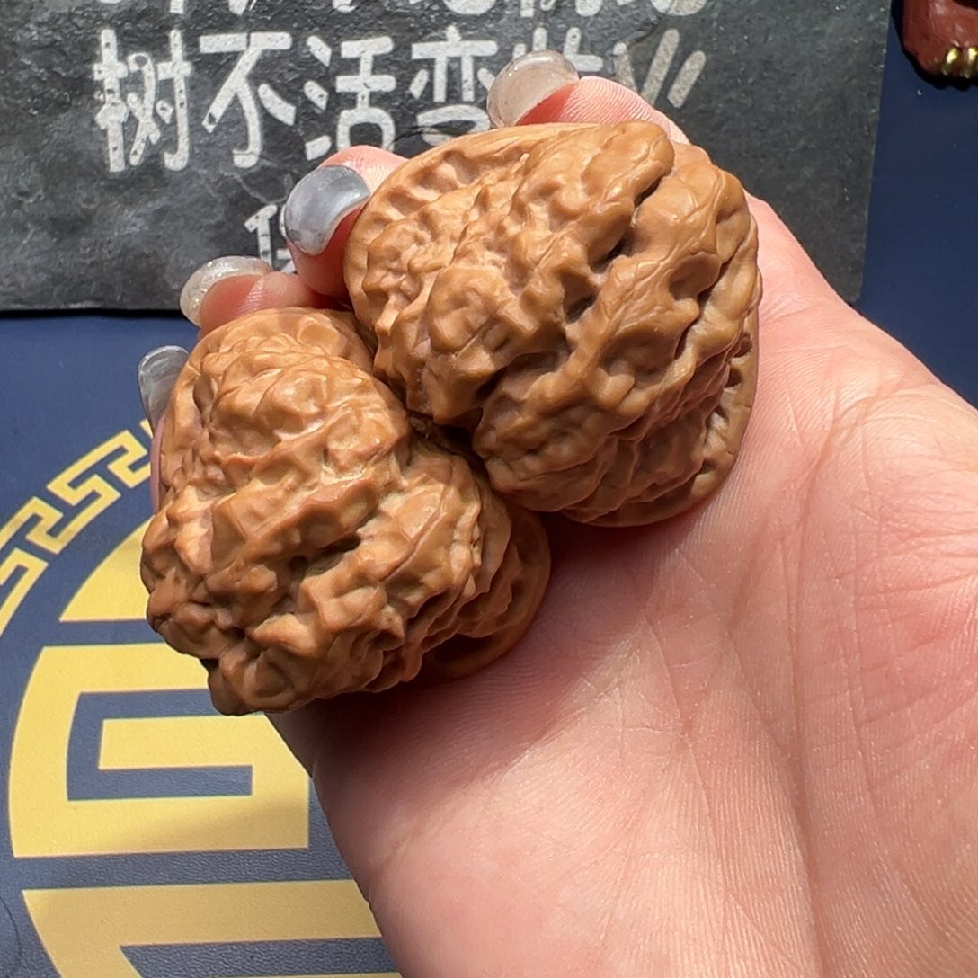 文玩核桃把件三角蛙41