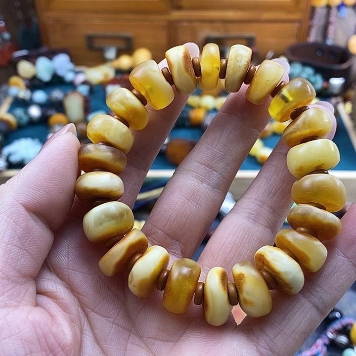 蜜蜡未镶嵌手串手串