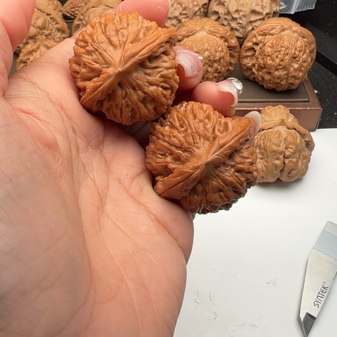 文玩核桃把件莲花38