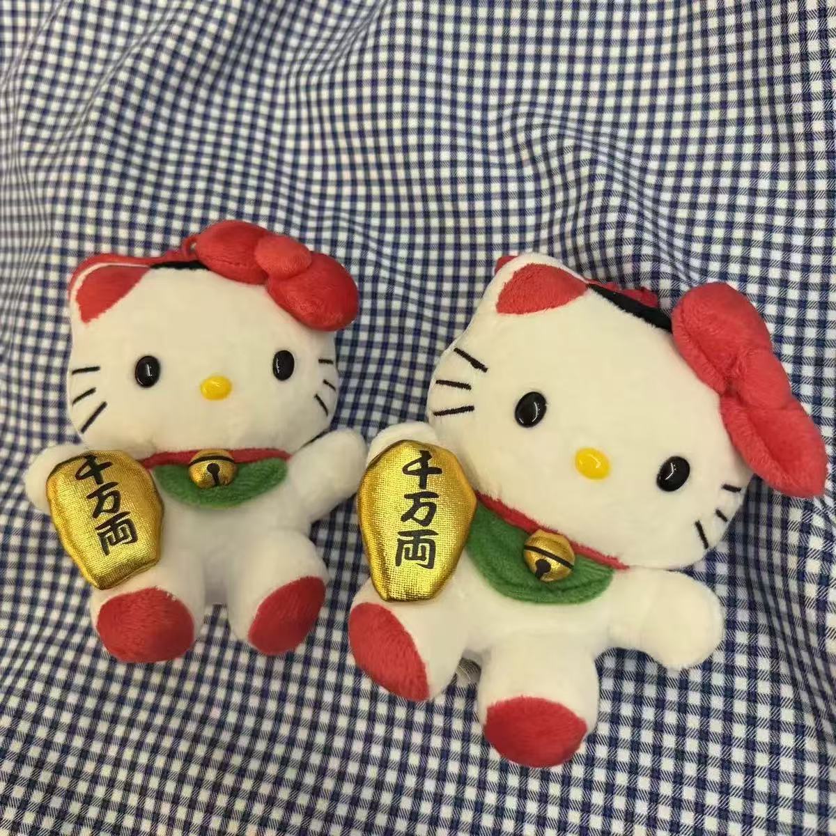 黄金千万两招财猫kitty挂件