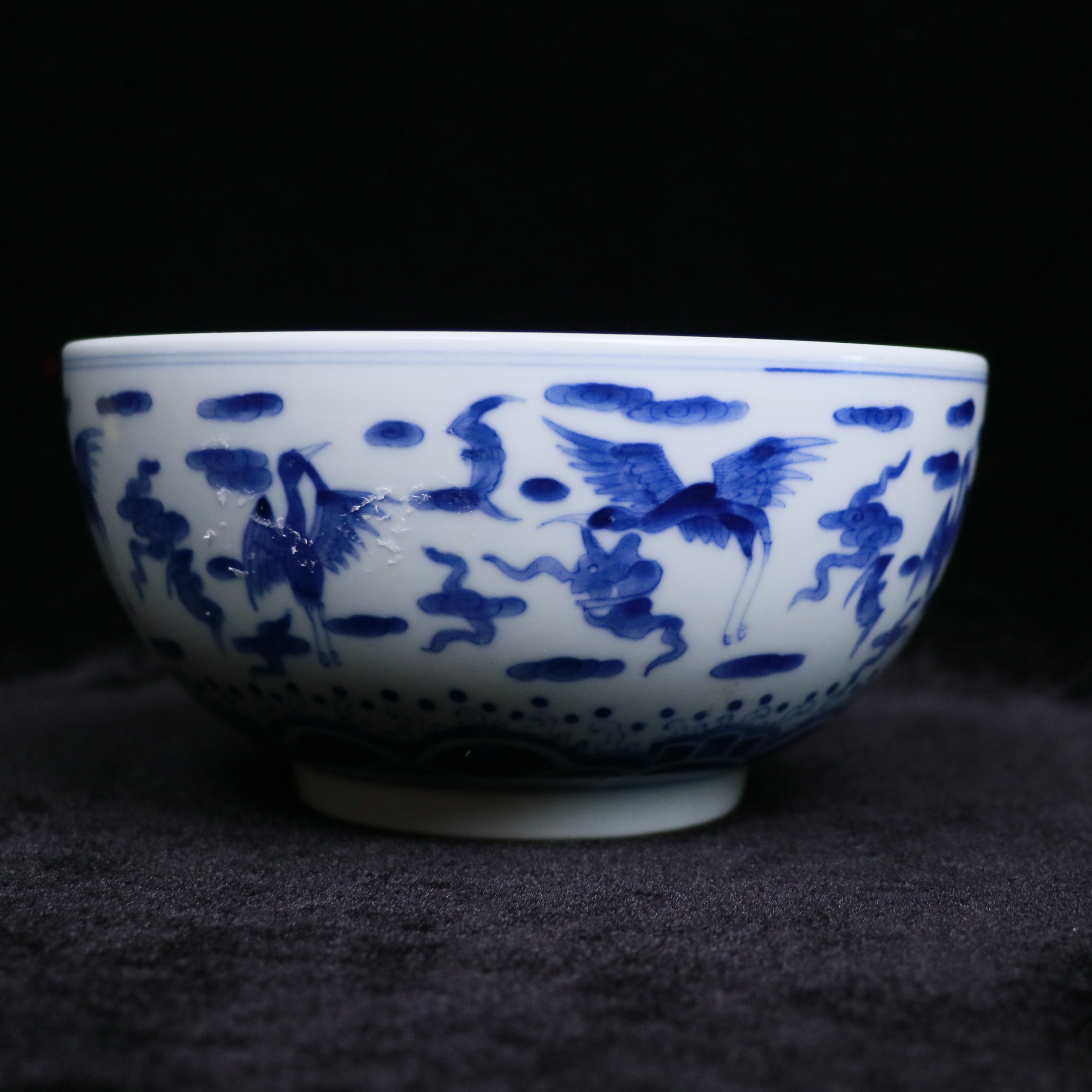 青花复古赏碗X624P
