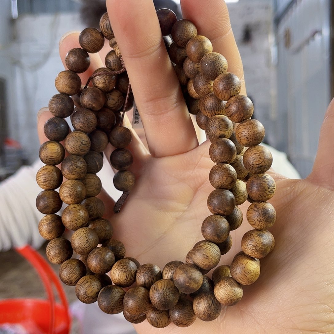 沉香手串圣*龙天然红棋圆珠长串0.8/31克多样性发一