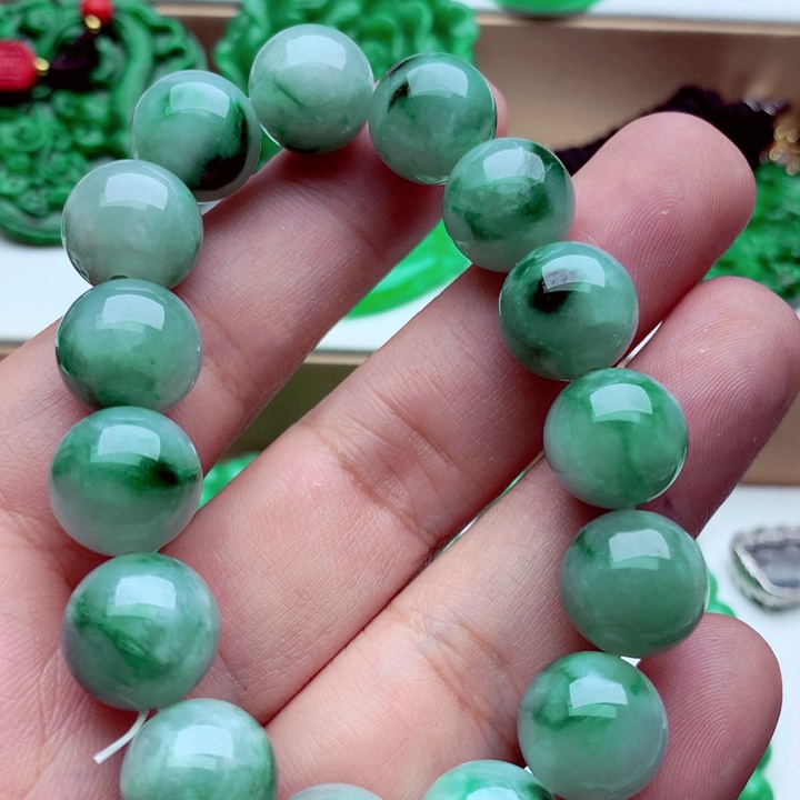 翡翠未镶嵌手链手串
