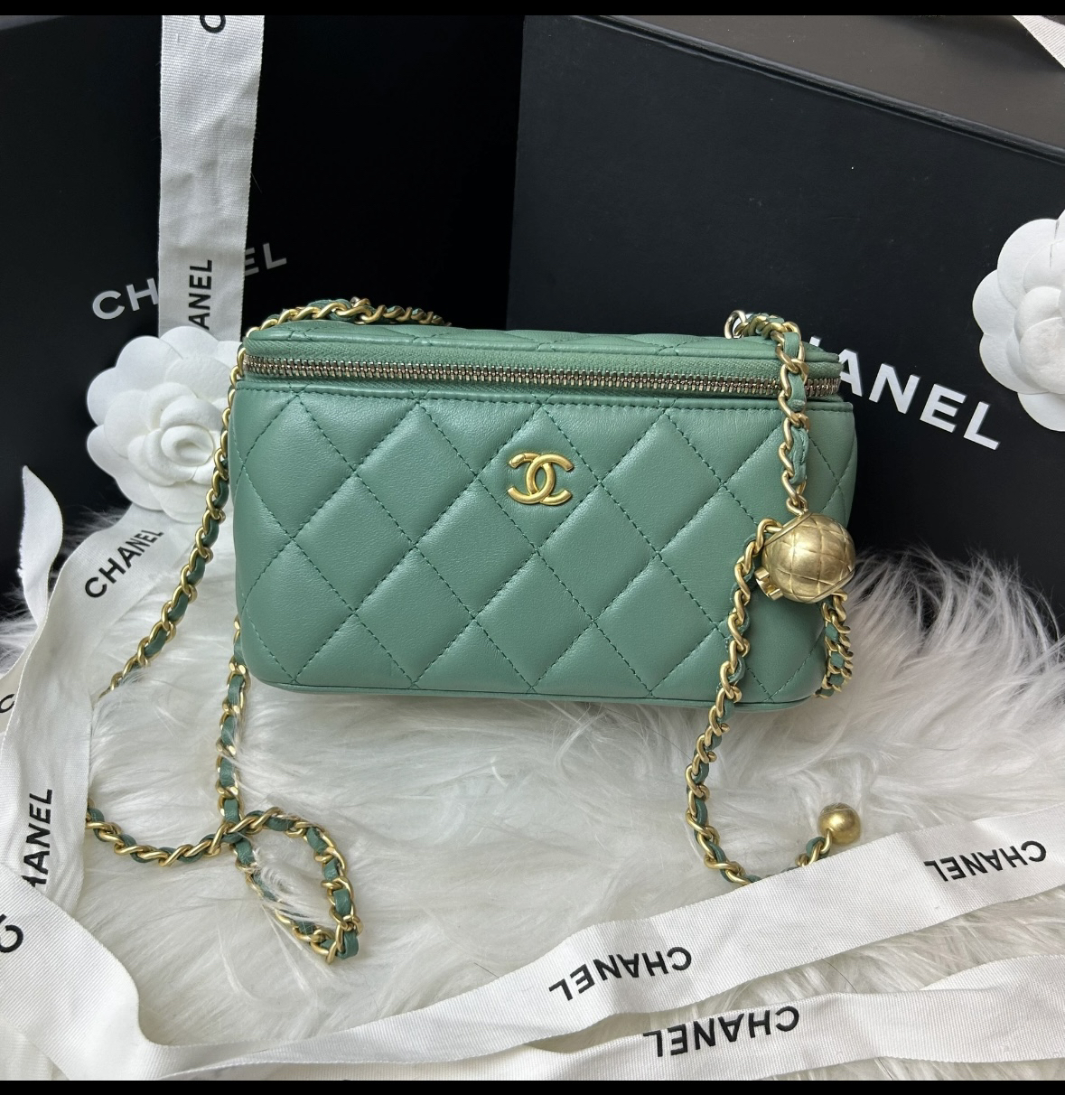 未使用 Chanel/香奈儿 山山1/白色盒子/单肩斜挎包/10专属