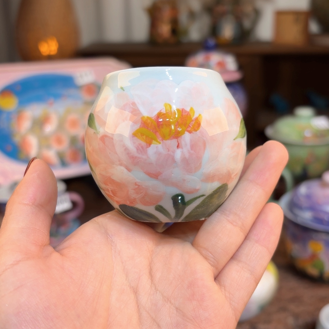 景德镇手绘高温釉下彩陶瓷茶具