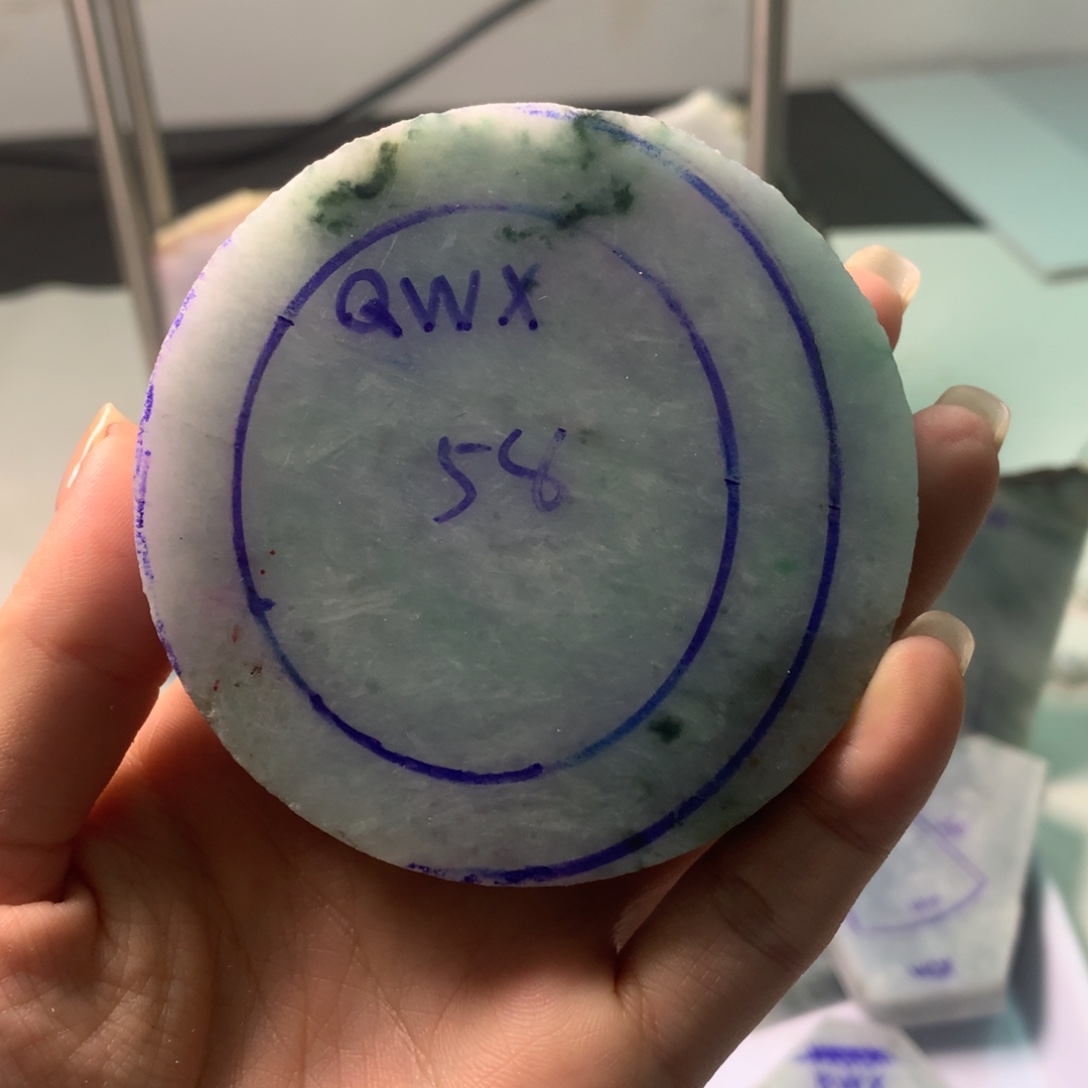 啊***周定制翡翠未镶嵌翡翠手镯包手镯工