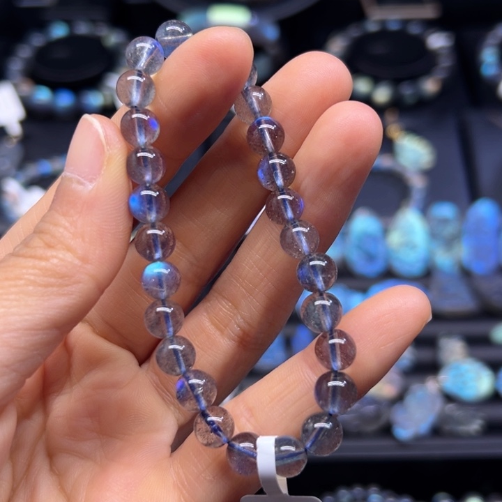 拉长石手串未镶嵌7左右