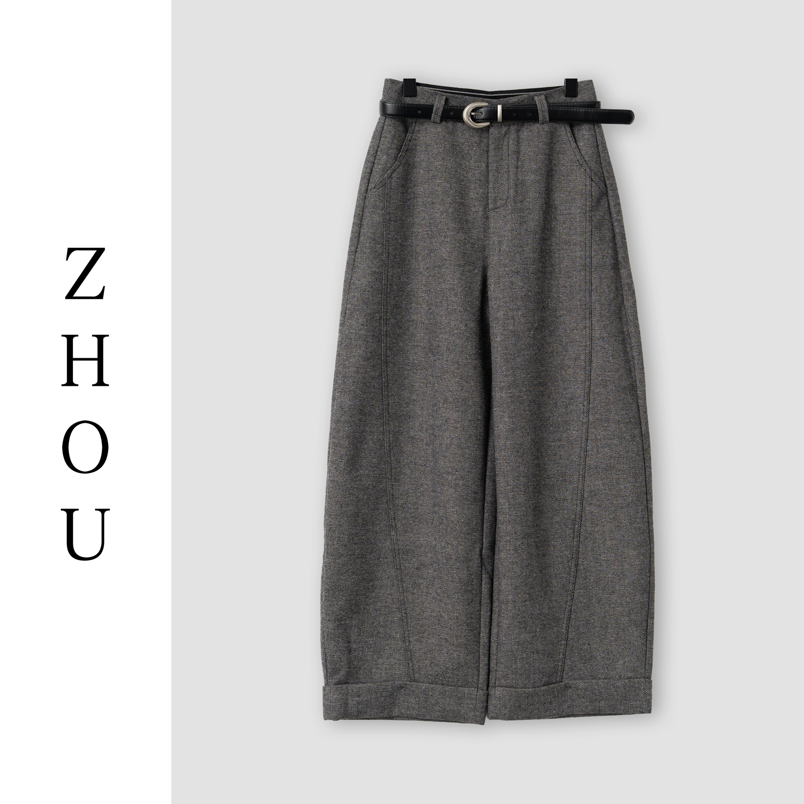 （周哥甄选）灰色裤子-32432