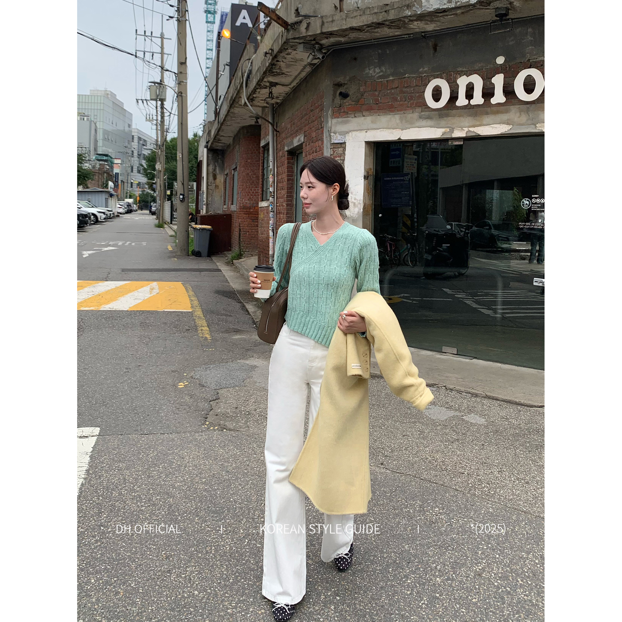 现货DH大花【不挑腿型 jeans】韩系竹节宽松微喇阔腿牛仔裤