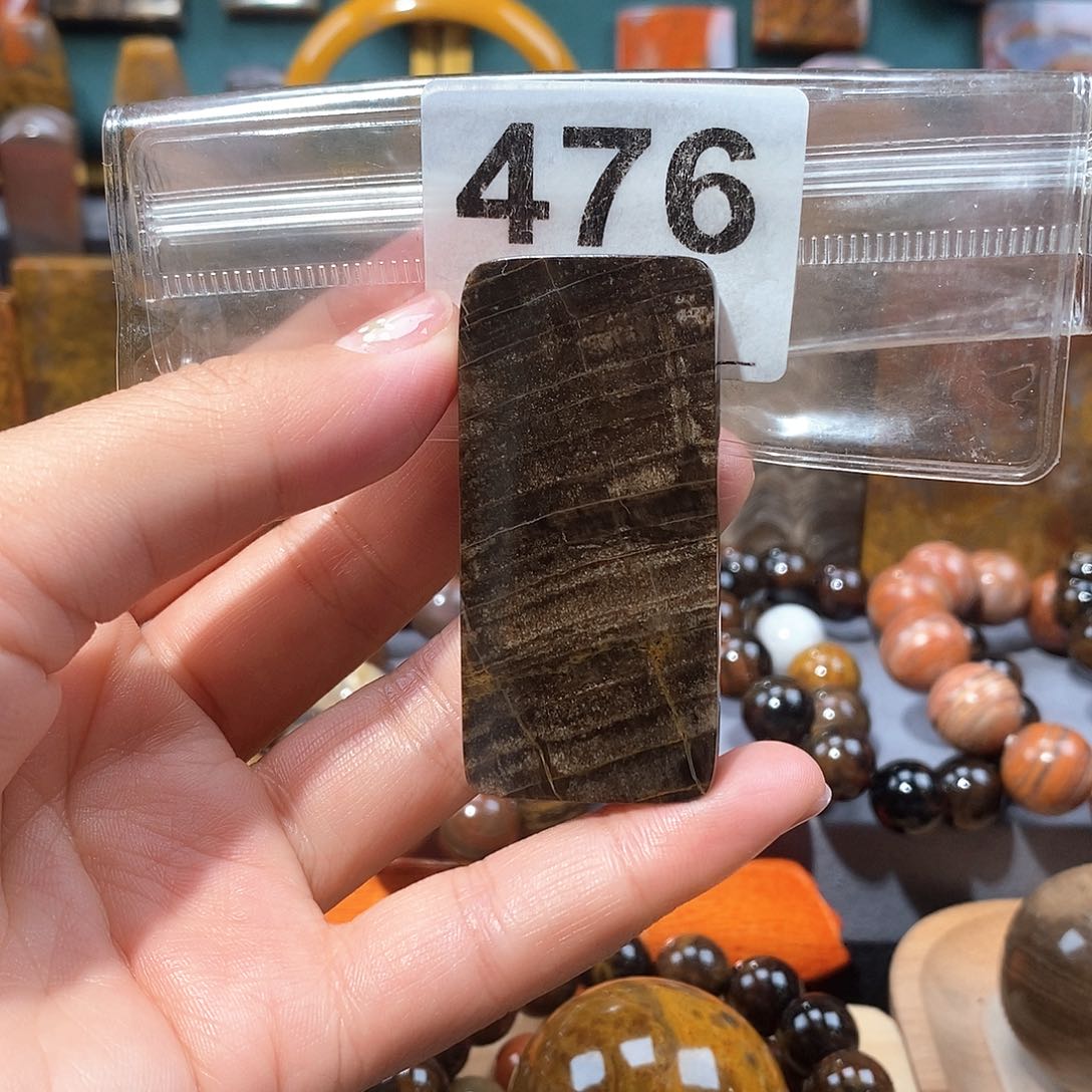 硅化玉天然北票硅化玉牌子未镶嵌