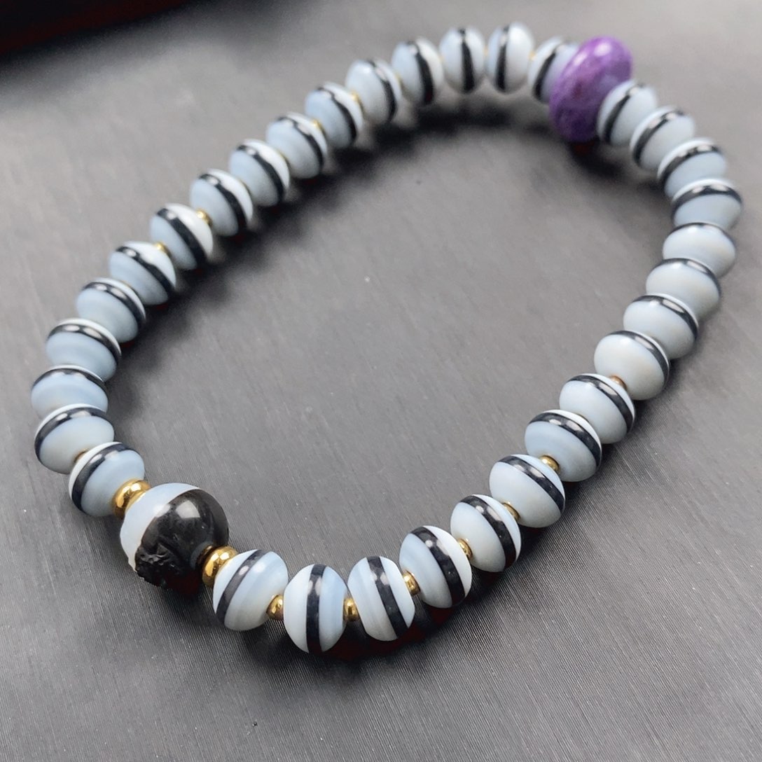 玛瑙/玉髓玛瑙手串合金