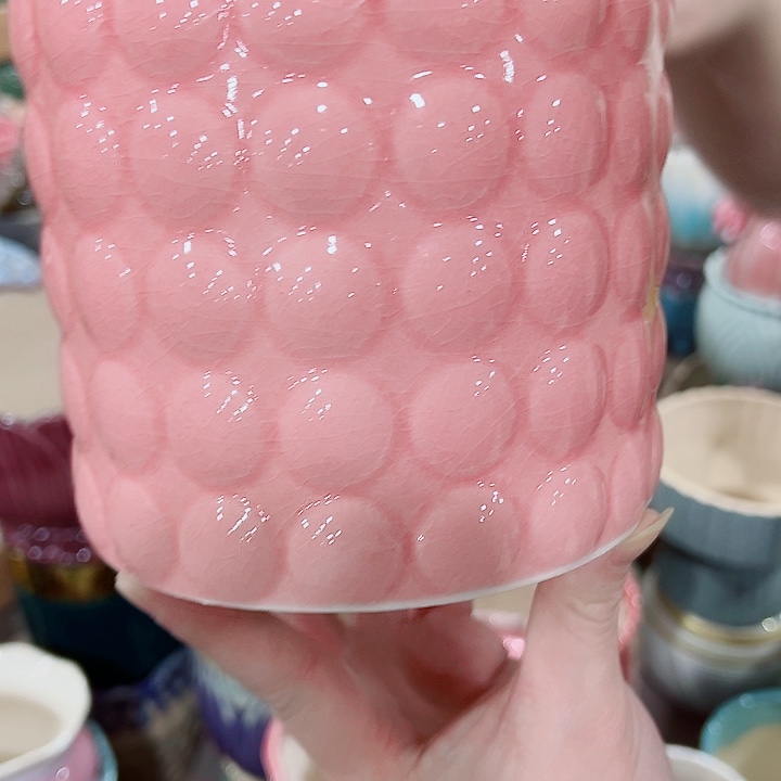 有孔，凑单福利满10元发货陶瓷多肉花盆！