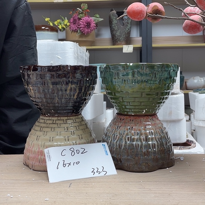 粗陶多肉花盆微瑕802