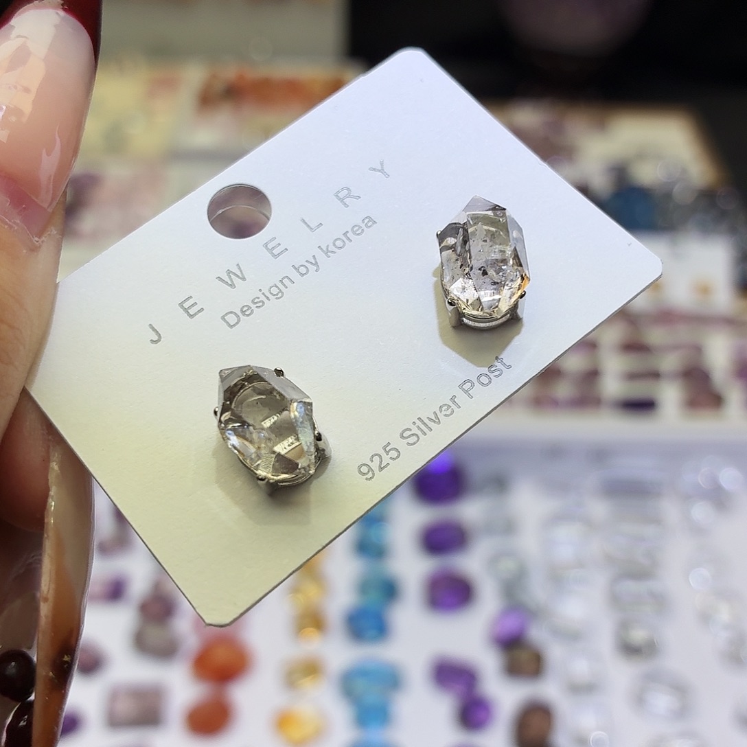 吊坠(不含链)未镶嵌水晶闪灵耳钉 成品