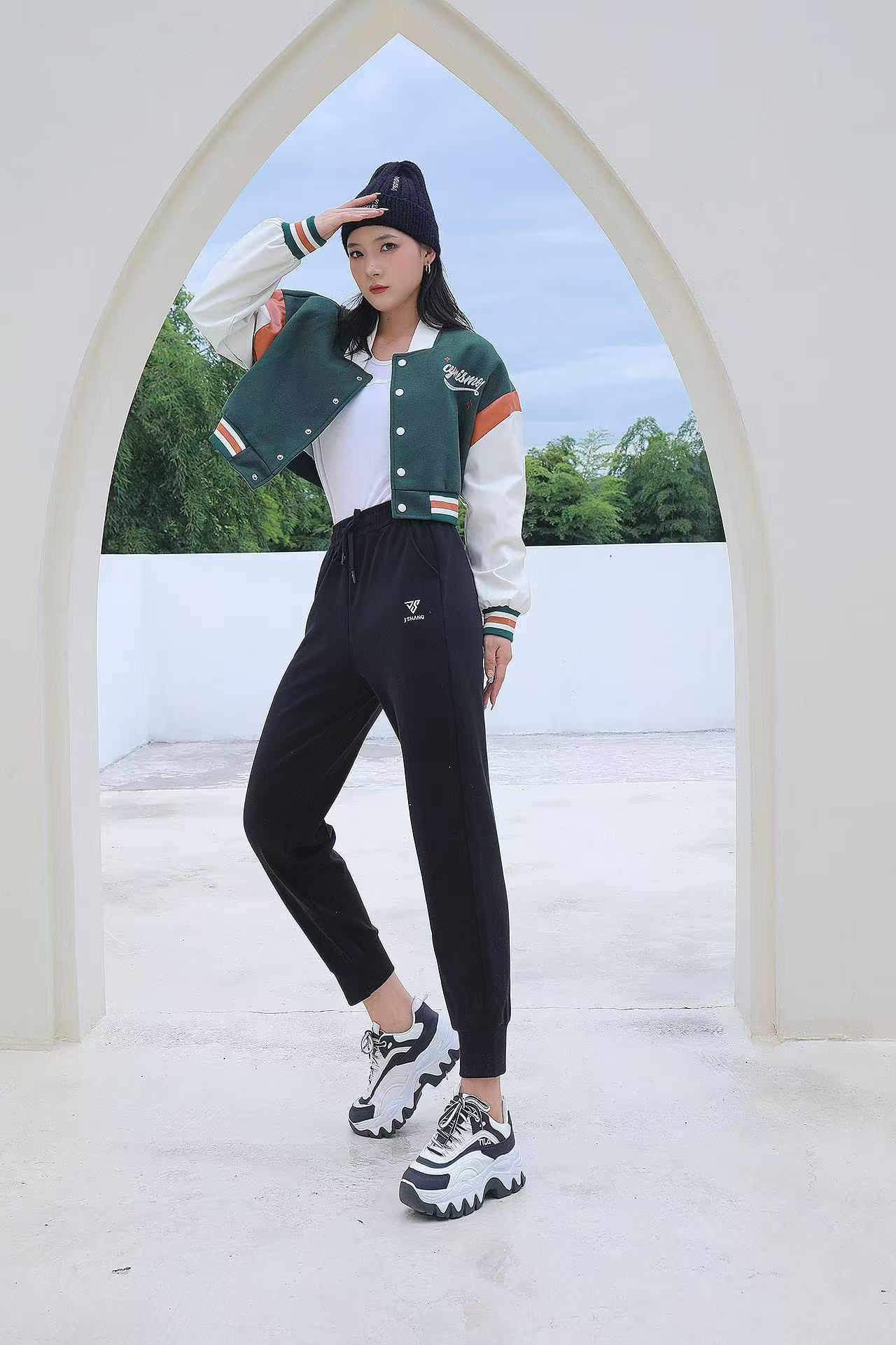 6601 秋冬女士保暖防风裤 T3166