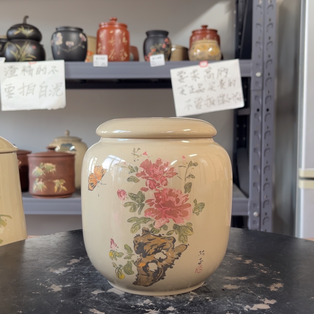白泥水亮光存茶罐醒茶罐微瑕41