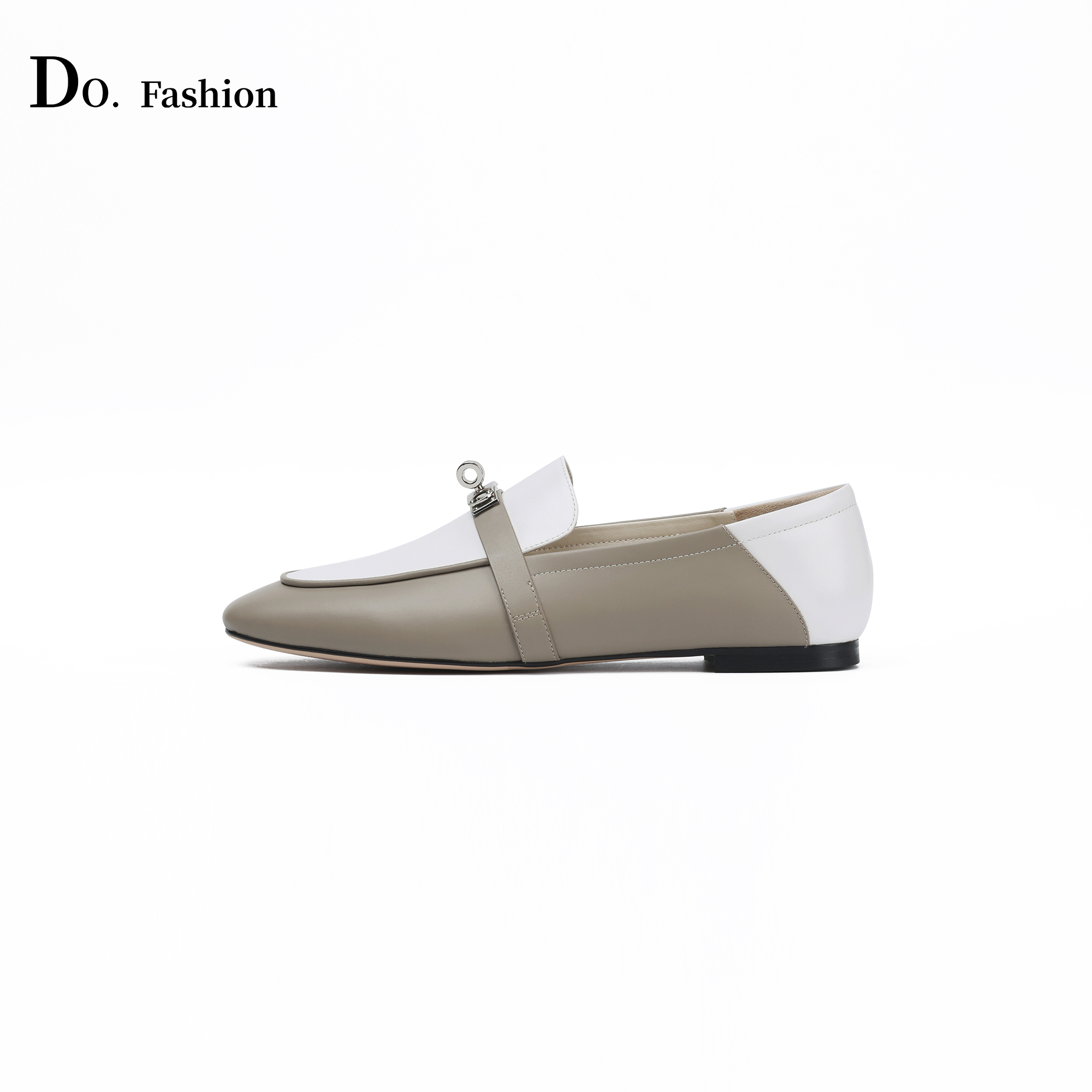 【Do.Fashion欧阳】“手工定制” 进口小牛皮撞色乐福鞋