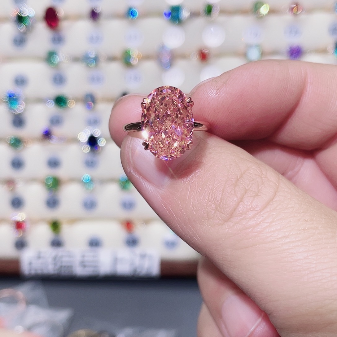 莫桑石非金属13圈戒指