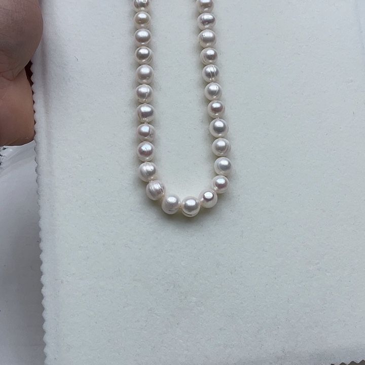 淡水珍珠颈饰未镶嵌卡9➕极光白炫彩