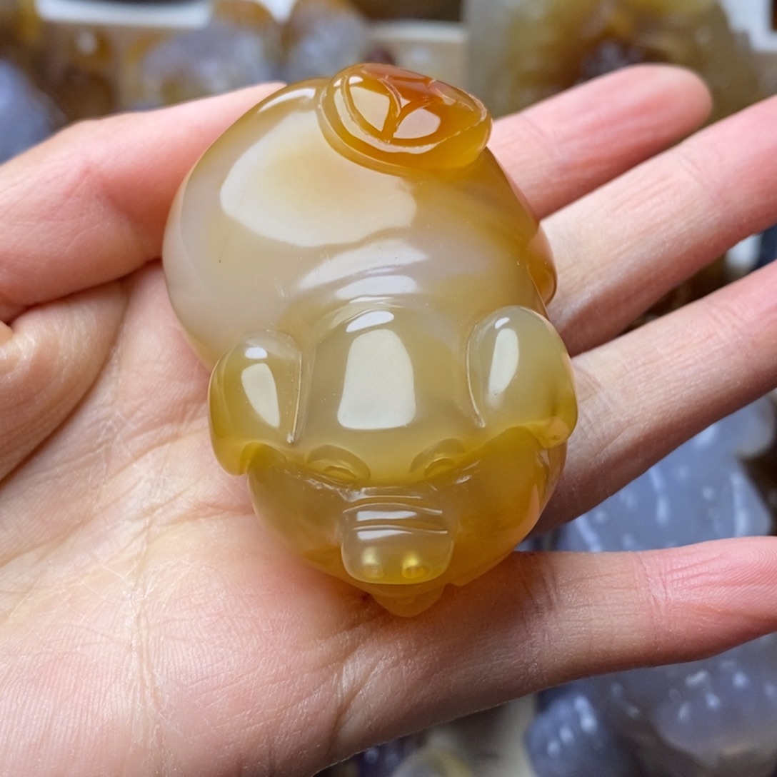 玛瑙/玉髓未镶嵌把件