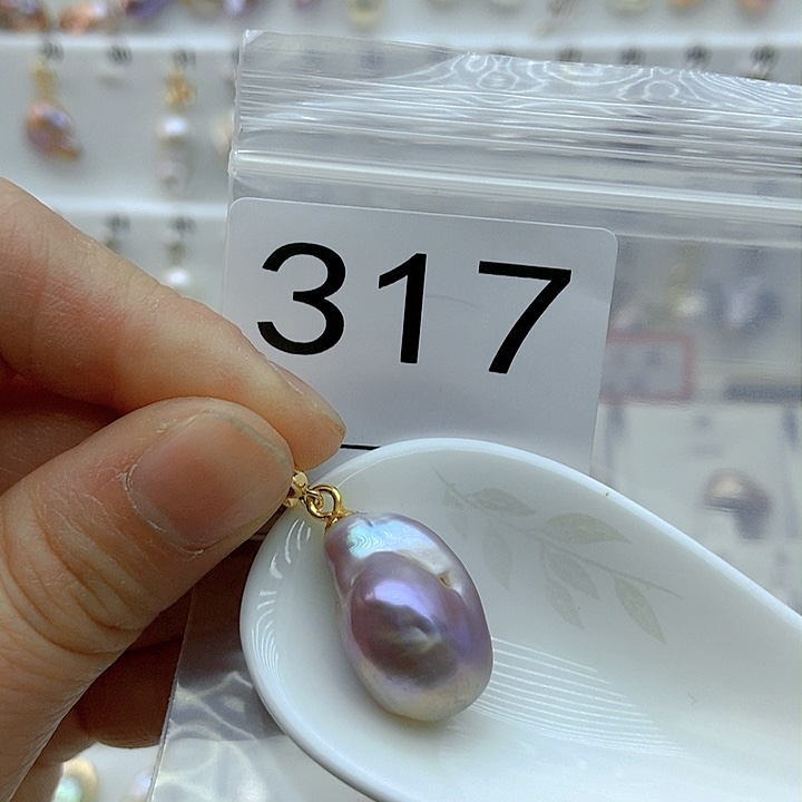 淡水珍珠颈饰银S925镶嵌