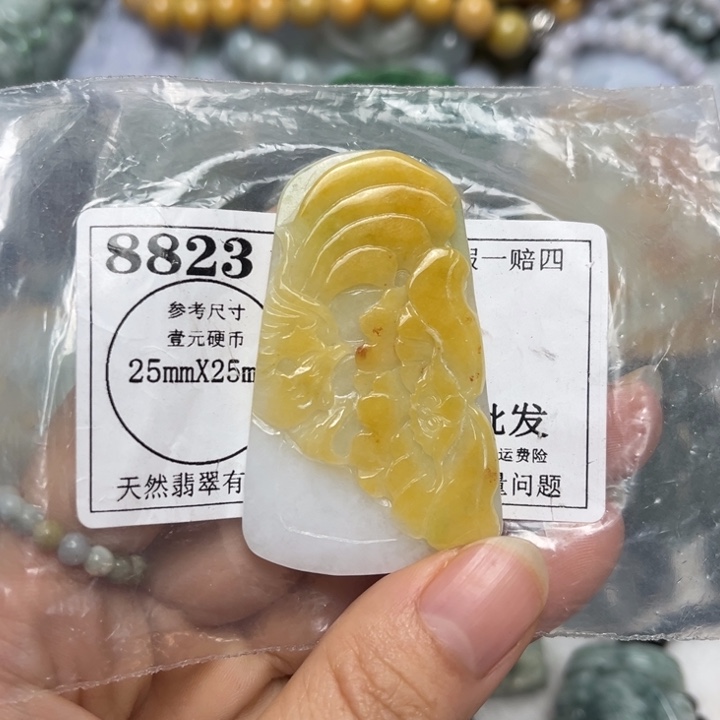 翡翠未镶嵌吊坠(不含链)8823