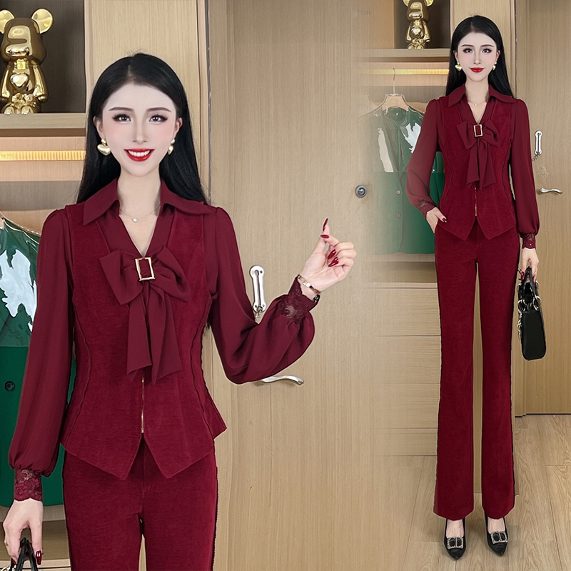 2025春秋新款轻奢气质复古时尚设计通勤套装高级感三件套#DY169