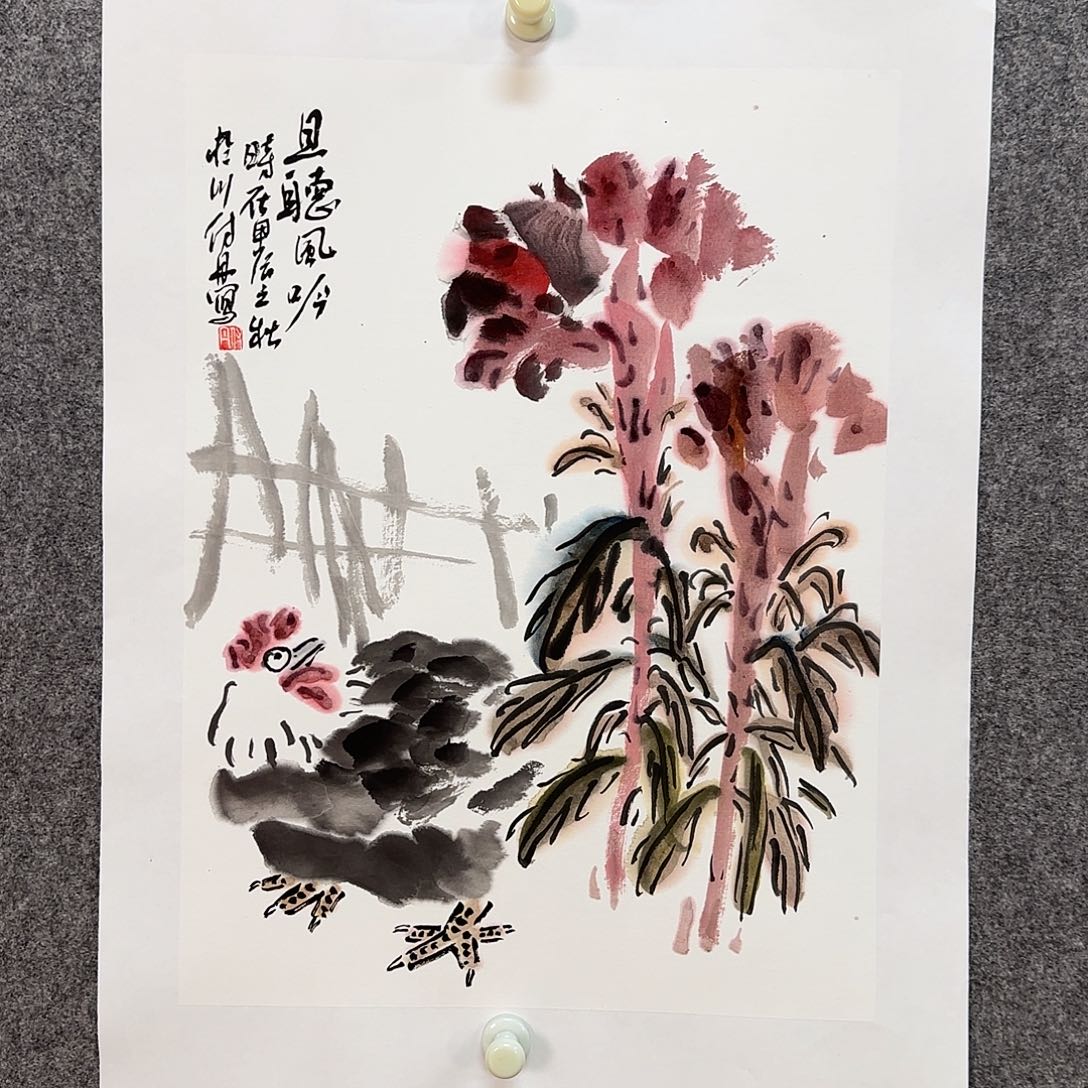 国画付丹老师手绘作品