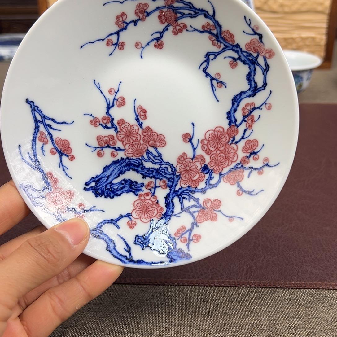 杯子景德镇梅花山水壶承