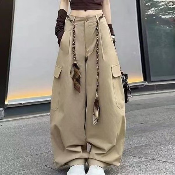 （香）花子家 2025新款弯刀工装裤