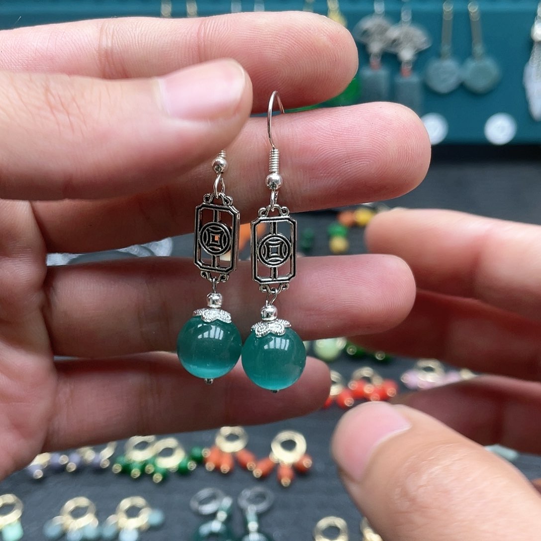 未镶嵌翡翠耳饰088