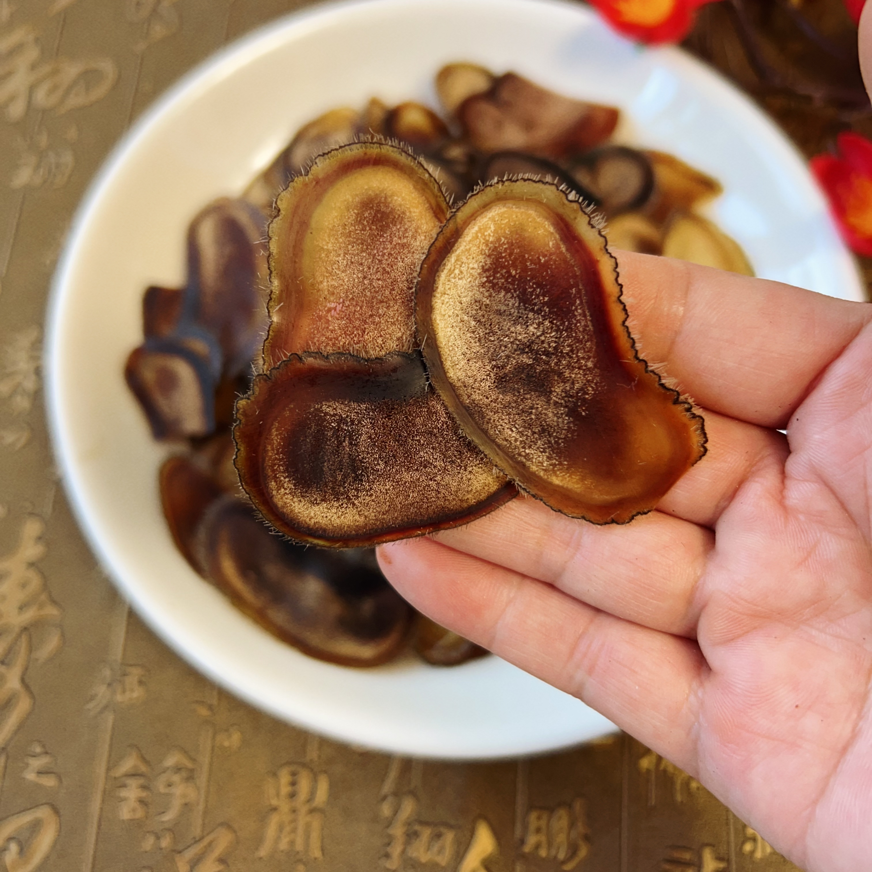   新切腊片高腊度9分蜡片微残整支切片泡水煲汤炖菜泡酒滋补