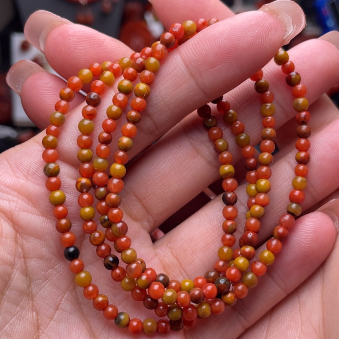 【闪购商品】南红玛瑙3.8➕包浆多圈未镶嵌