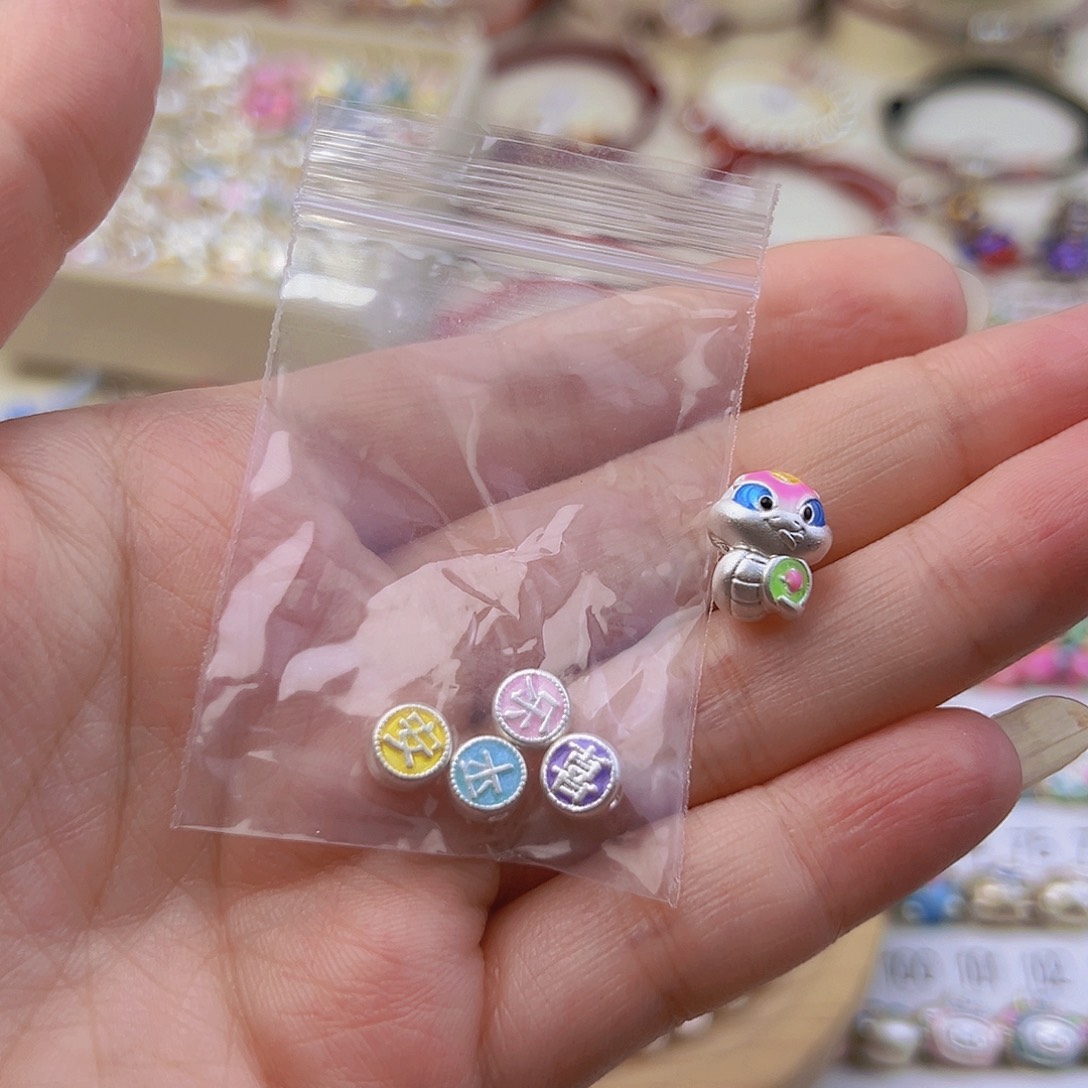 吊坠足银平安喜乐手编