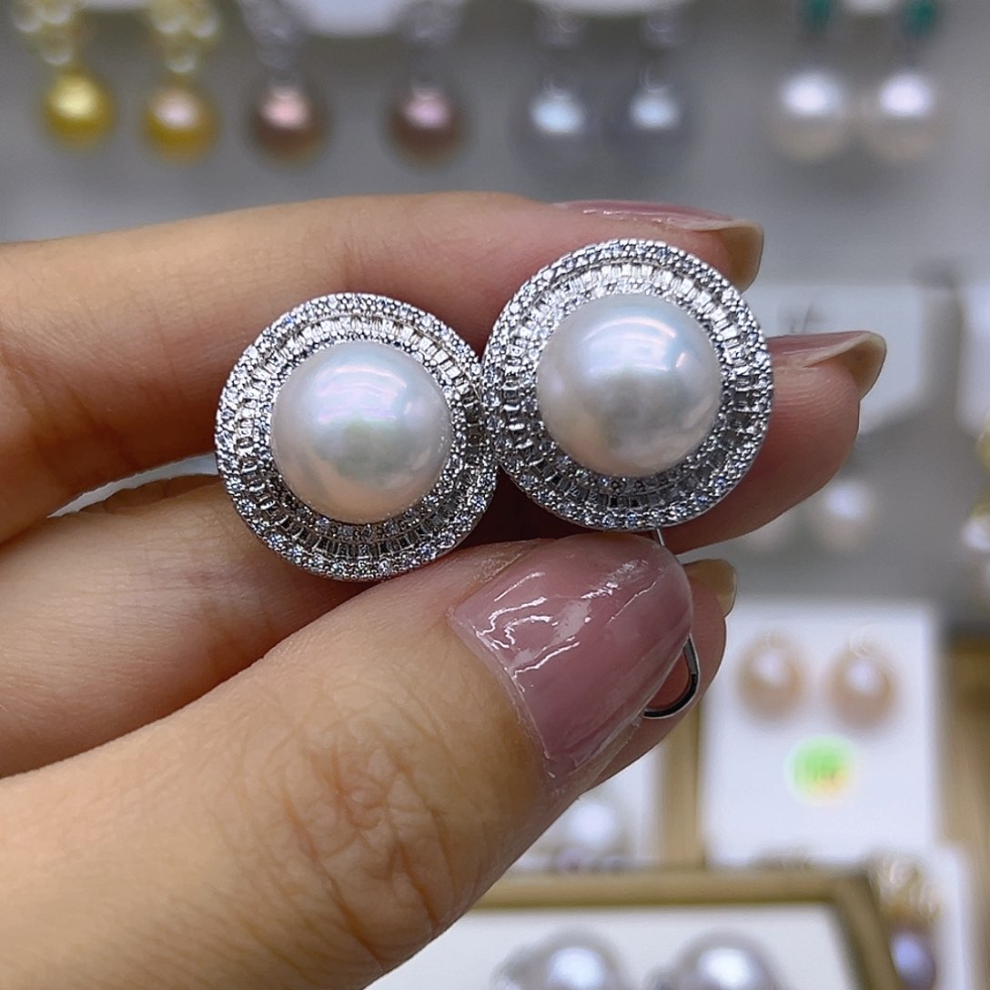 未镶嵌耳饰淡水珍珠