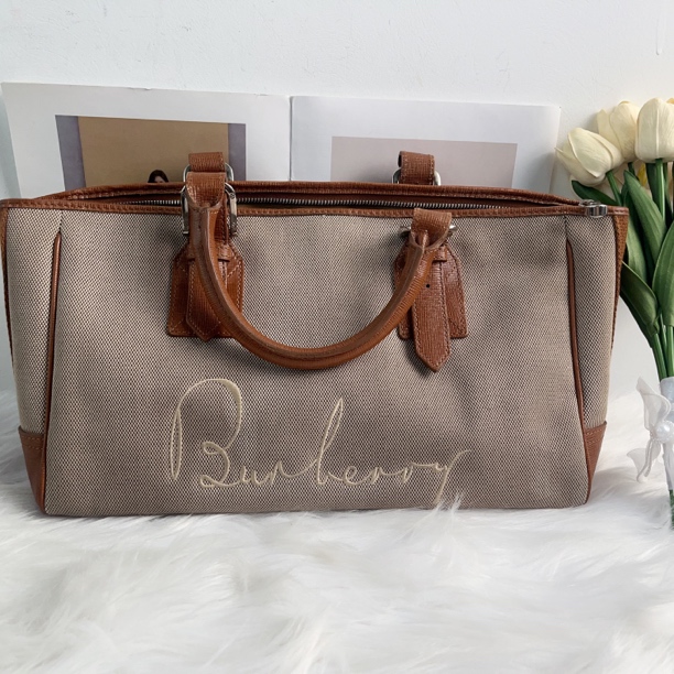 95新 BURBERRY/博柏利 博柏利帆布托特手提包