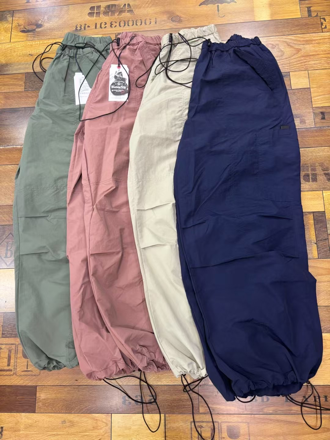 25SS阔腿速干伞兵路 男女同款百搭潮流薄款休闲裤纯色