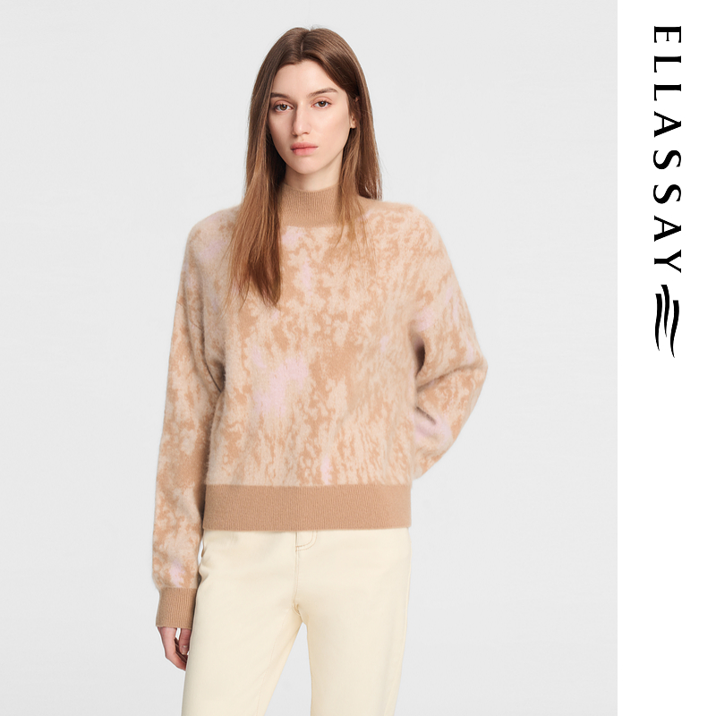 【达人专享】歌力思秋冬款简约套头高领羊绒衫EWE354M14800