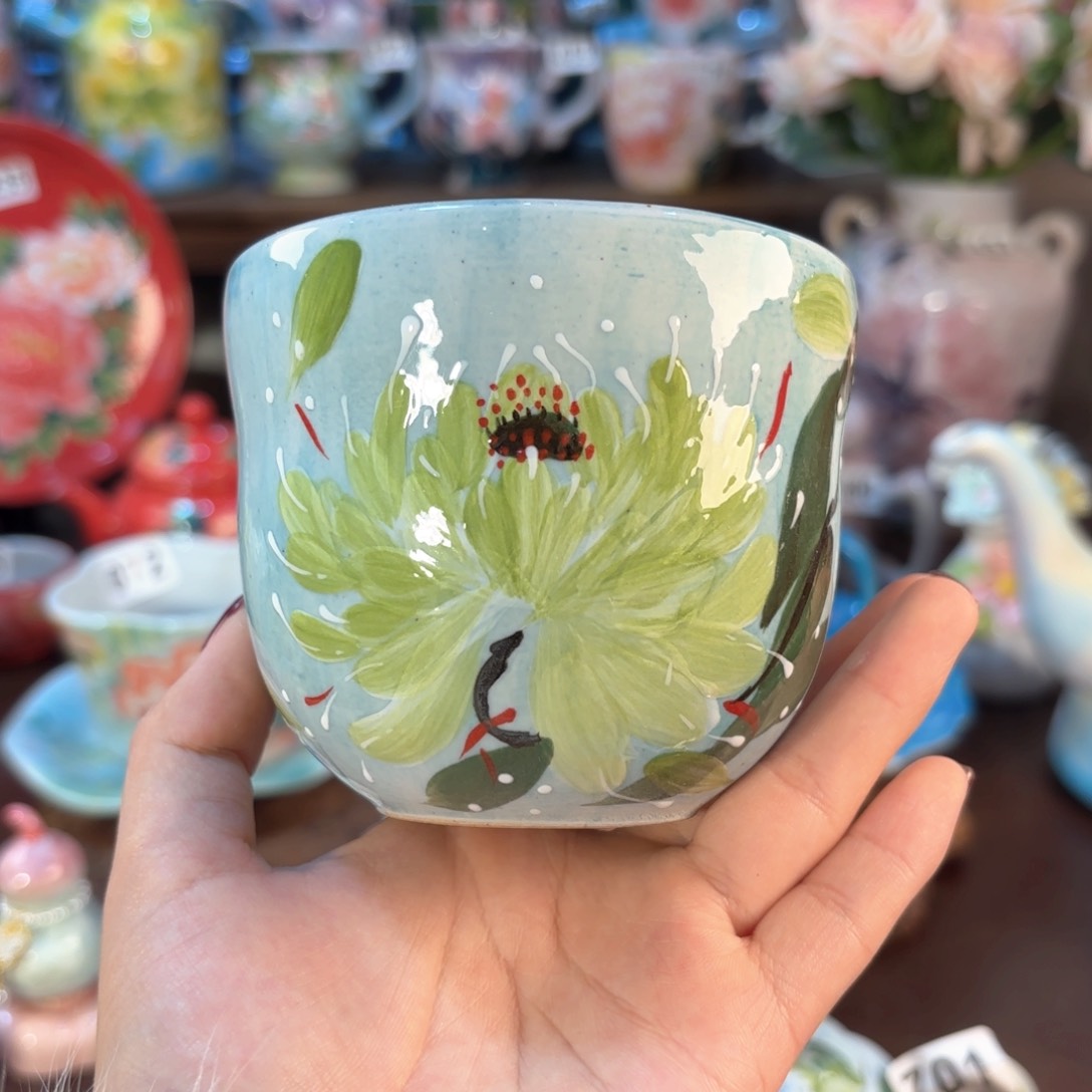 景德镇手绘高温釉下彩陶瓷茶具